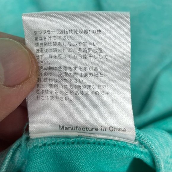 Heathered Green Pullover Long Sleeve Tee - Picture 6 of 9